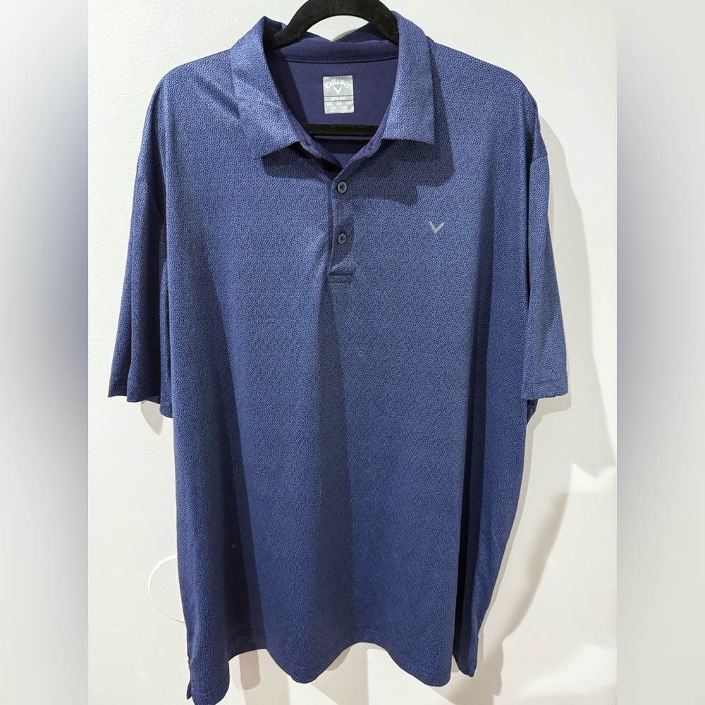 Callaway Opti-Dri Men's Blue Golf Polo Shirt XXL X‎